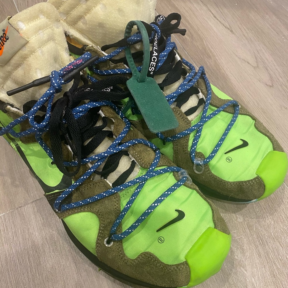 BNIB Off White X Nike Zoom Terra Kiger 5 green